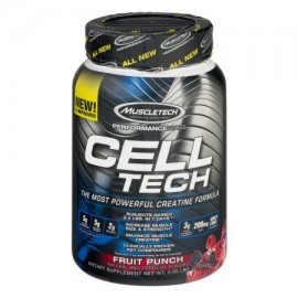 MuscleTech Cell Tech creatina Fórmula ponche de frutas 3.0 LB