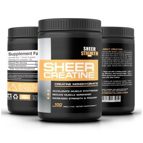 Sheer Strength Labs Creatine Monohydrate - 510g - 100 Servings