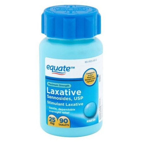 equate Maximum Strength píldoras laxantes 25 mg 90 conteo