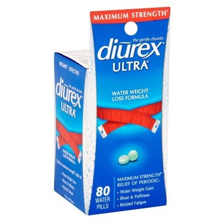 DIUREX píldoras de agua fórmula para perder peso Agua Ultra 80 conteo
