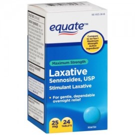 equate Maximum Strength píldoras laxantes 24 ct