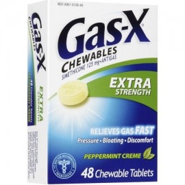 Gas-X Antigas Extra Strength tabletas masticables menta Crema 48 ea (Pack de 2)