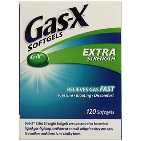 Gas-X Extra Strength Antigas simeticona 120 Softgels