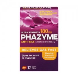 Phazyme Ultra Fuerte 180mg antigases geles suaves - 12 CT