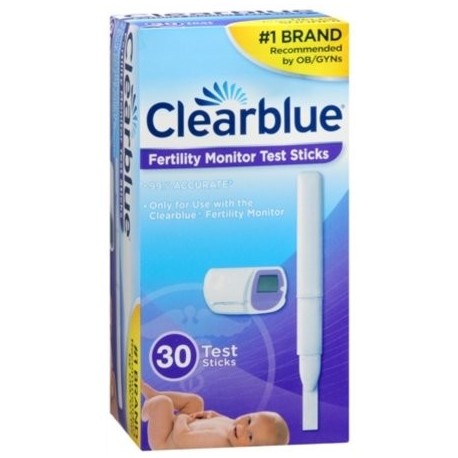 Clearblue Easy Prueba de control de la fertilidad Sticks 30 Cada (Pack de 2)