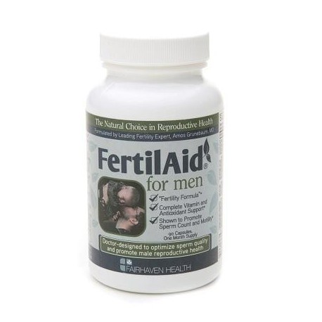 FertilAid Para Hombres Suplemento natural de la fertilidad cápsulas 90.0 EA (paquete de 4)