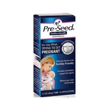 Pre-Seed Fertilidad Concepción friendly Lube Lubricante Plus 9 Aplicadores