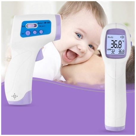 Sin contacto de la piel del cuerpo de infrarrojos IR Termómetro digital para Bebés y Niños Adultos termómetro de fuerza