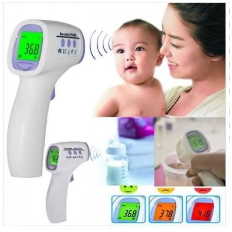 Digital Termómetro para bebés Infrarrojo termógrafo frente Alarma Fiebre con color de retroiluminación de LCD