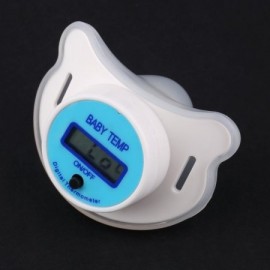 Práctica cabrito del bebé del LCD Digital chupete de la boca la temperatura del termómetro