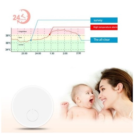3 en 1 Bluetooth usable Termómetro para los niños del bebé termómetro electrónico