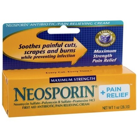 Neosporin alivio del dolor de antibiótico - alivio del dolor Cream 1 OZ (paquete de 6)