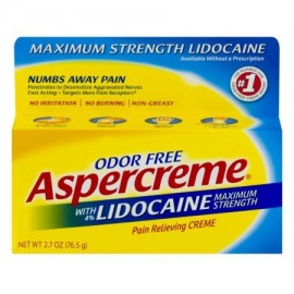 Aspercreme con lidocaína Maximum Strength aliviar el dolor Creme 2.7 OZ